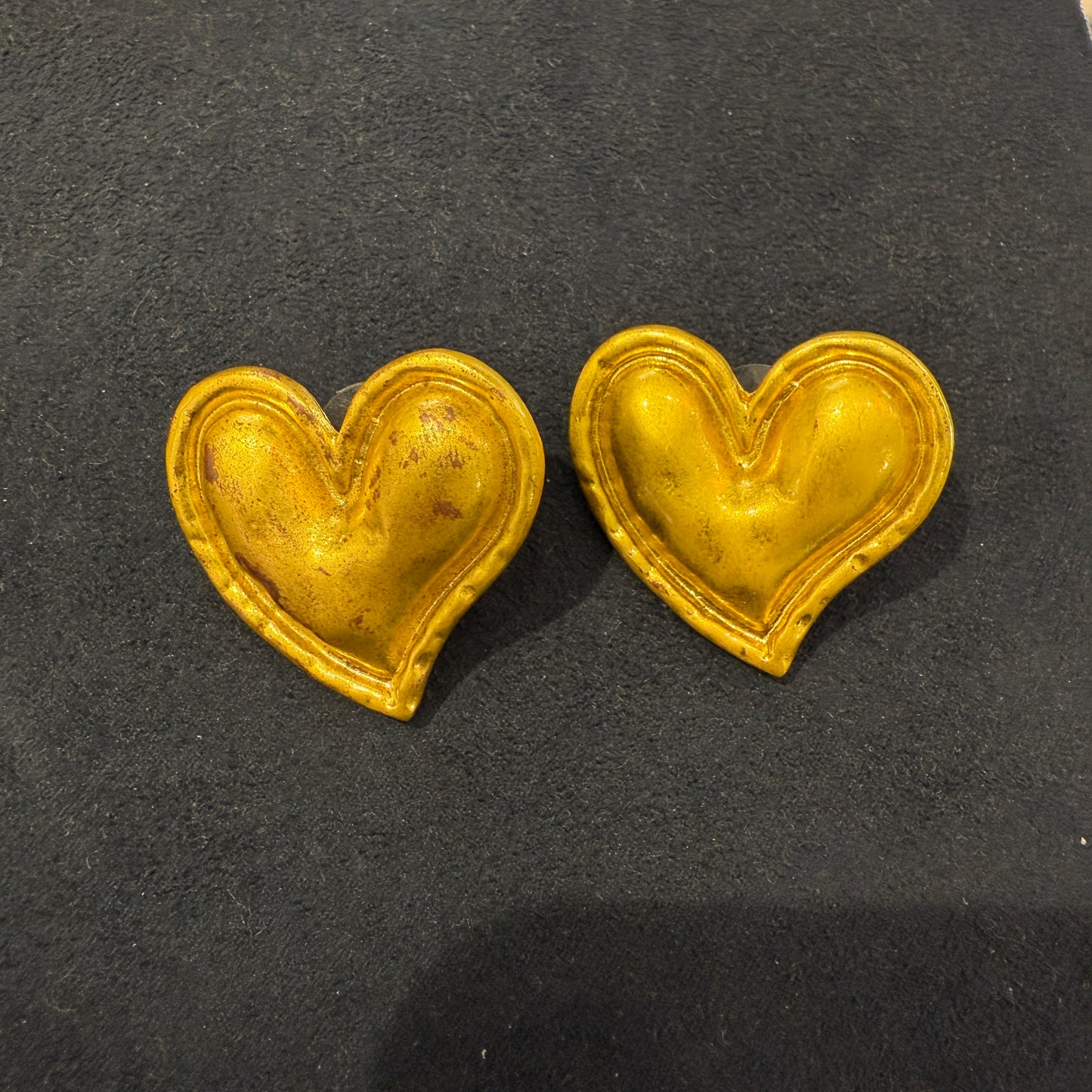 Heart earrings Cloisonné