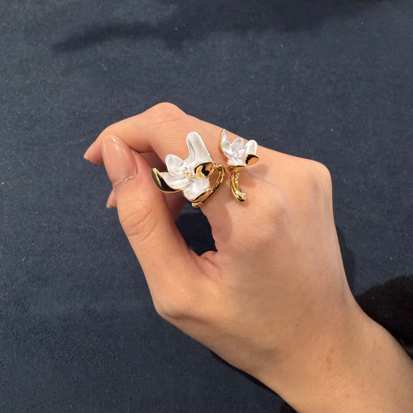 Flower ring Cloisonné