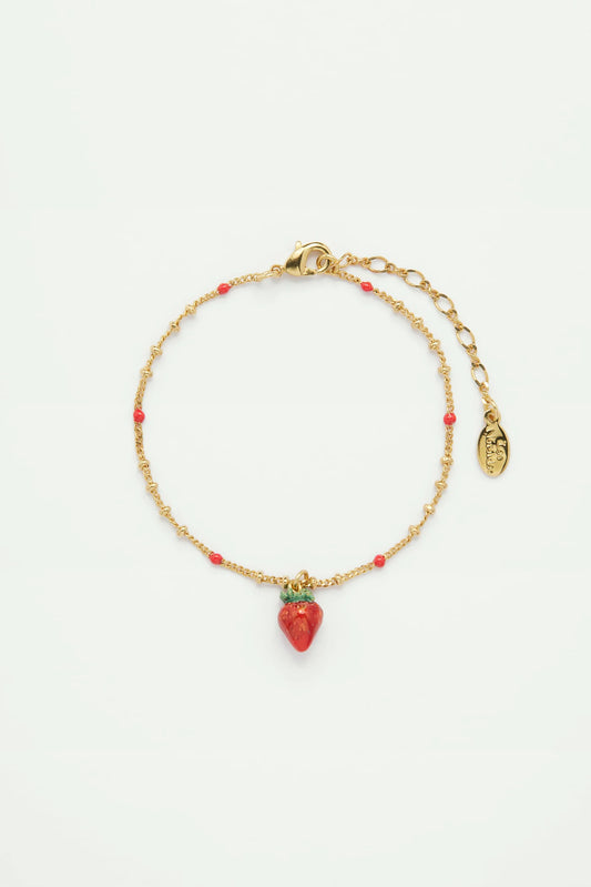 Strawberry Pendant Bracelet Les Néréides