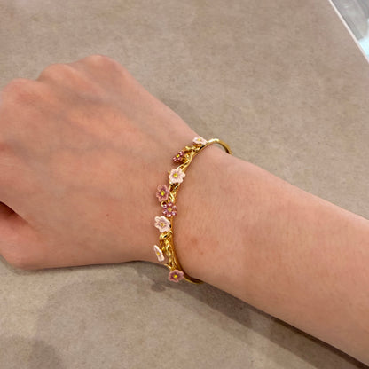 Blossom Branch Adjustable Bangle