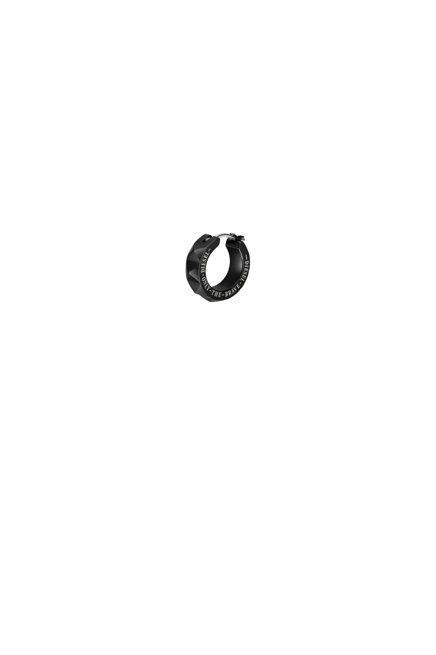 Black Hoop Earring Diesel
