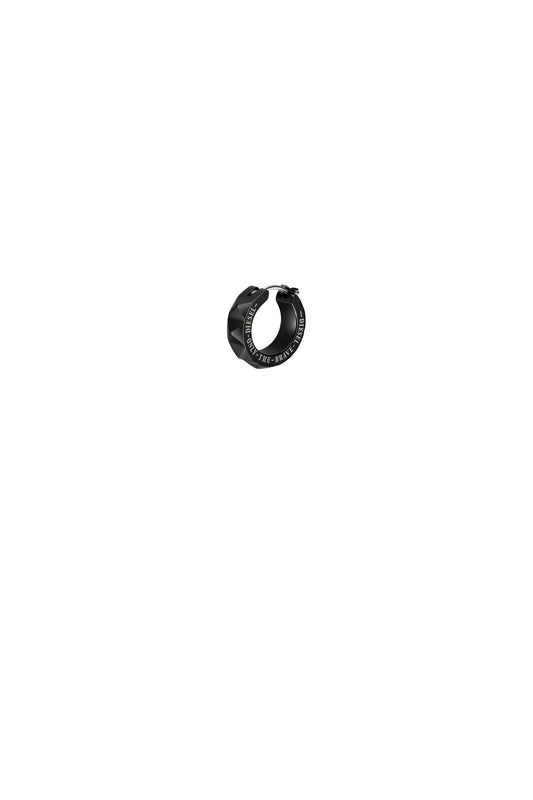 Black Hoop Earring Diesel