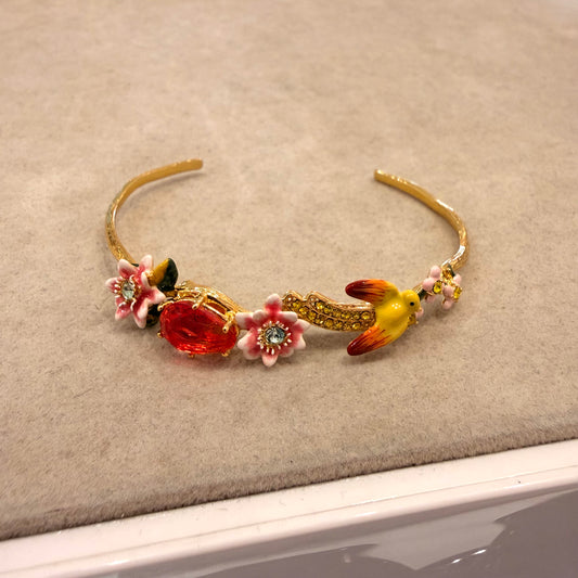 Canary & Ruby Bloom Bangle