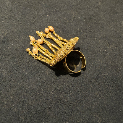 Eye tassel ring Cloisonné