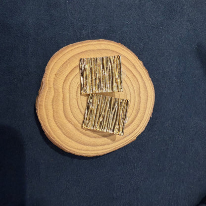 Square shaped earrings Cloisonné