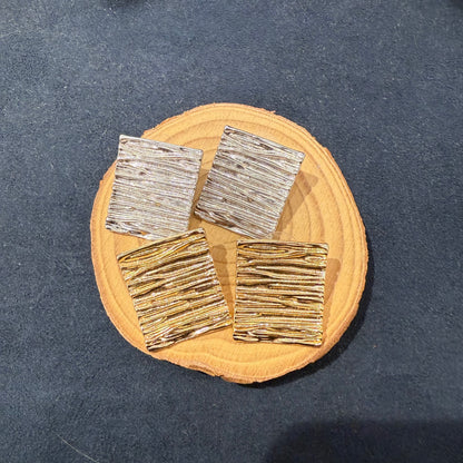 Square shaped earrings Cloisonné
