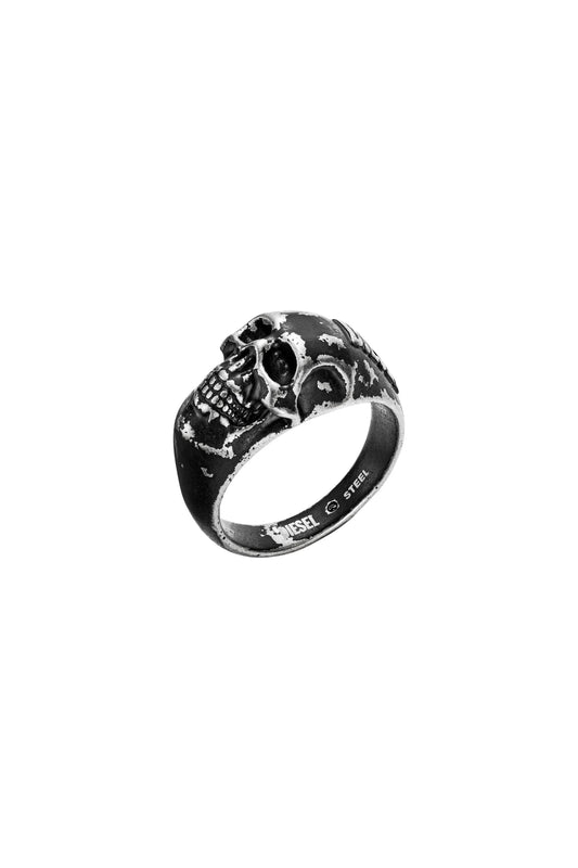 Stainless steel skull ring Diesel