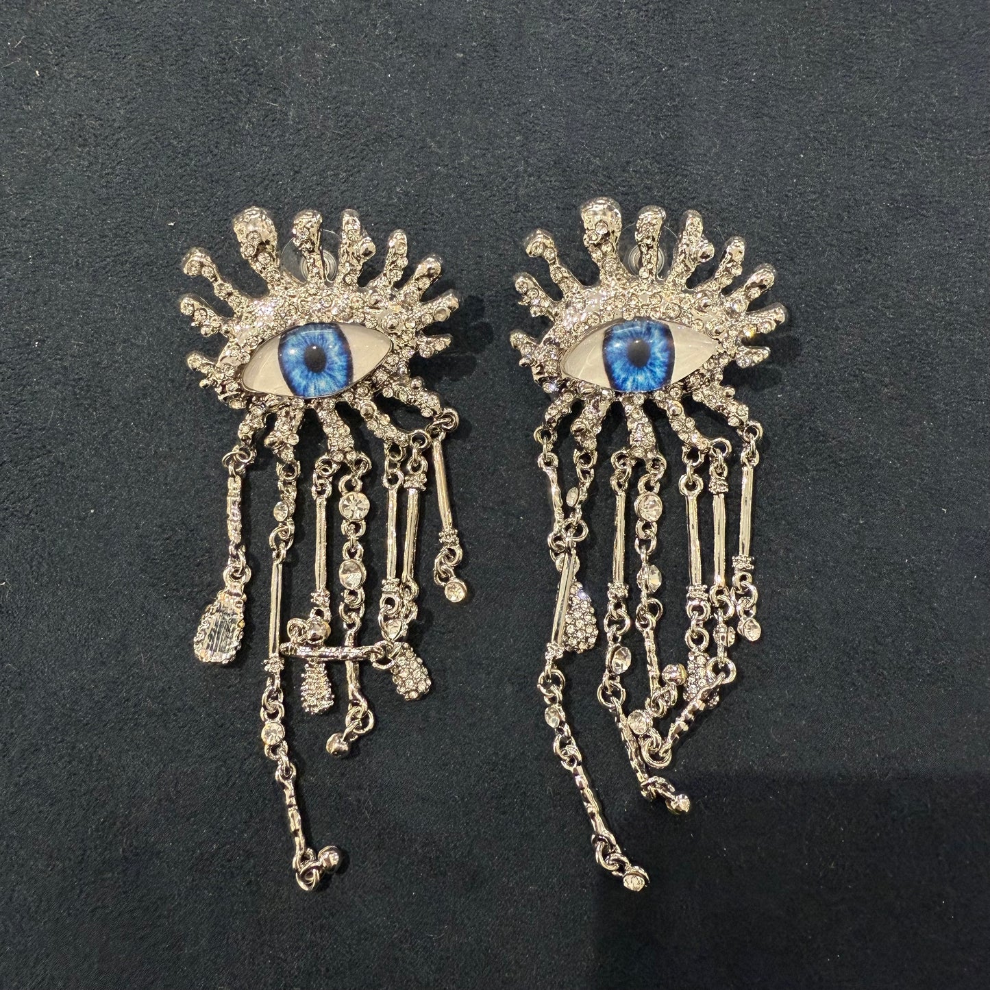 Tassel earrings Cloisonné