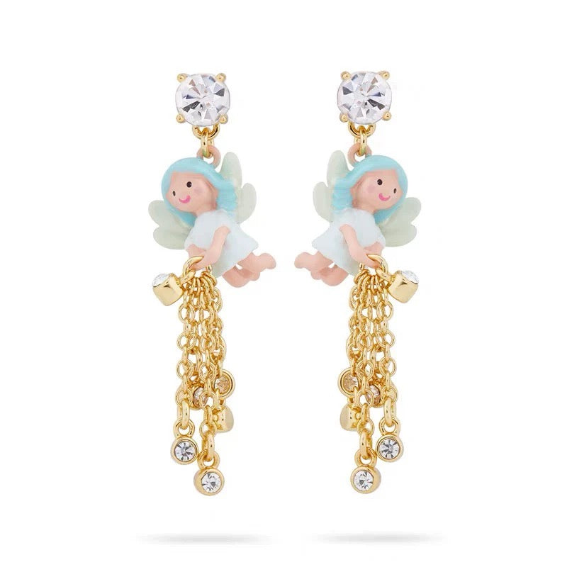 Fairy Tassel Earrings Cloisonné