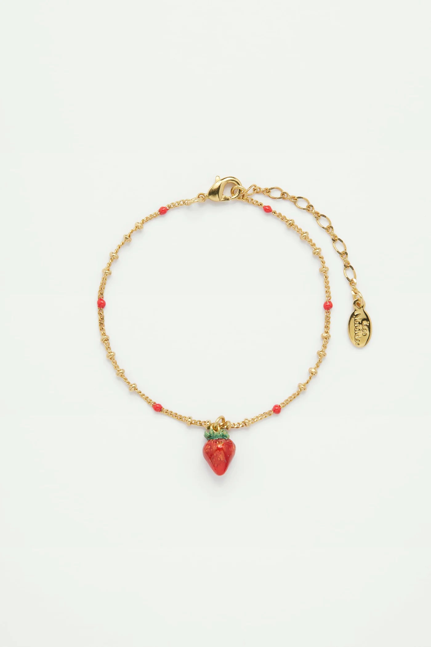 Strawberry Pendant Bracelet Les Néréides
